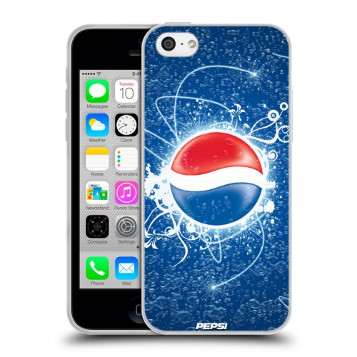 Дизайнерский пластиковый чехол для Iphone 5c Pepsi