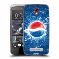 Дизайнерский пластиковый чехол для HTC Desire 500 Pepsi