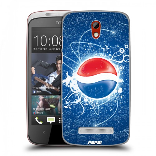 Дизайнерский пластиковый чехол для HTC Desire 500 Pepsi