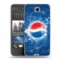 Дизайнерский пластиковый чехол для HTC Desire 300 Pepsi