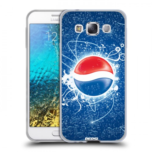 Дизайнерский пластиковый чехол для Samsung Galaxy E5 Pepsi