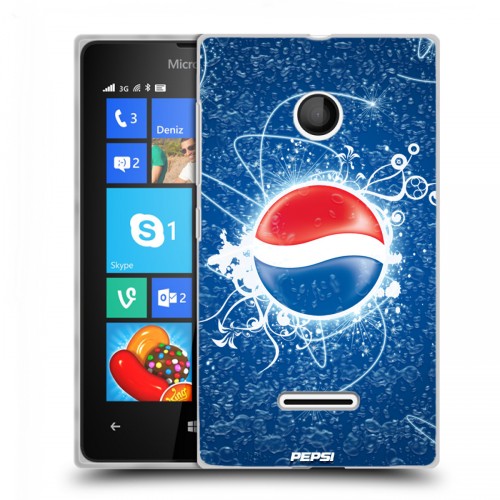 Дизайнерский пластиковый чехол для Microsoft Lumia 435 Pepsi