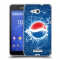 Дизайнерский пластиковый чехол для Sony Xperia E4g Pepsi