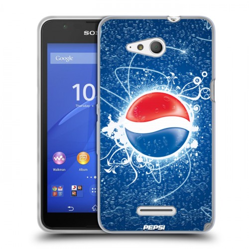 Дизайнерский пластиковый чехол для Sony Xperia E4g Pepsi