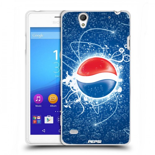 Дизайнерский пластиковый чехол для Sony Xperia C4 Pepsi