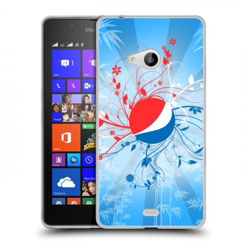 Дизайнерский пластиковый чехол для Microsoft Lumia 540 Pepsi