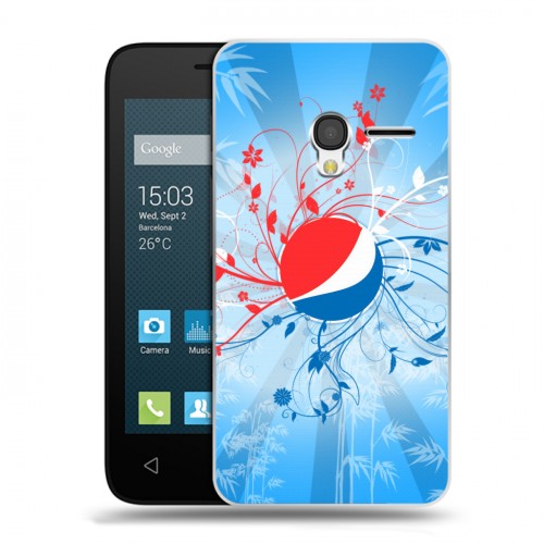 Дизайнерский пластиковый чехол для Alcatel One Touch Pixi 3 (4.5) Pepsi