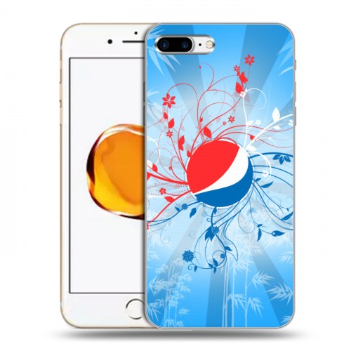 Дизайнерский пластиковый чехол для Iphone 7 Plus / 8 Plus Pepsi