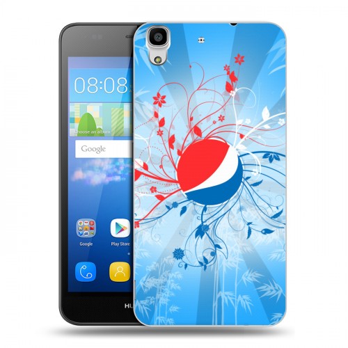 Дизайнерский пластиковый чехол для Huawei Y6 Pepsi
