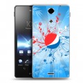 Дизайнерский пластиковый чехол для Sony Xperia TX Pepsi