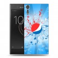 Дизайнерский пластиковый чехол для Sony Xperia XZs Pepsi