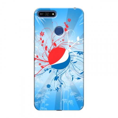 Дизайнерский силиконовый чехол для Huawei Honor 7A Pro Pepsi