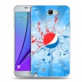 Дизайнерский пластиковый чехол для Samsung Galaxy Note 2 Pepsi