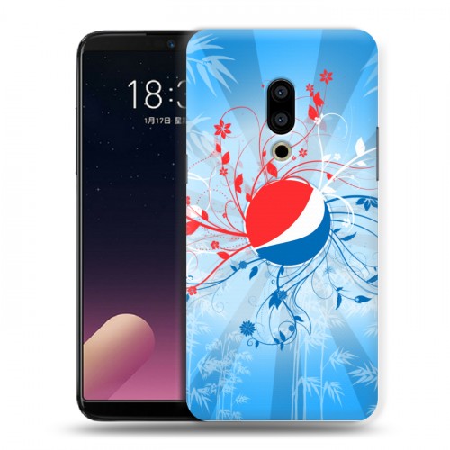 Дизайнерский пластиковый чехол для Meizu 15 Plus Pepsi