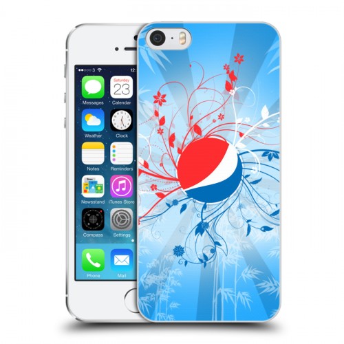 Дизайнерский пластиковый чехол для Iphone 5s Pepsi