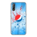 Дизайнерский силиконовый с усиленными углами чехол для Vivo V17 Neo Pepsi