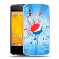 Дизайнерский пластиковый чехол для LG Google Nexus 4 Pepsi