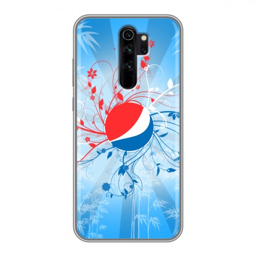 Дизайнерский силиконовый чехол для Xiaomi RedMi Note 8 Pro Pepsi