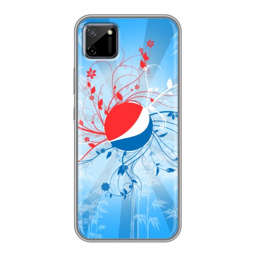 Дизайнерский силиконовый чехол для Realme C11 Pepsi