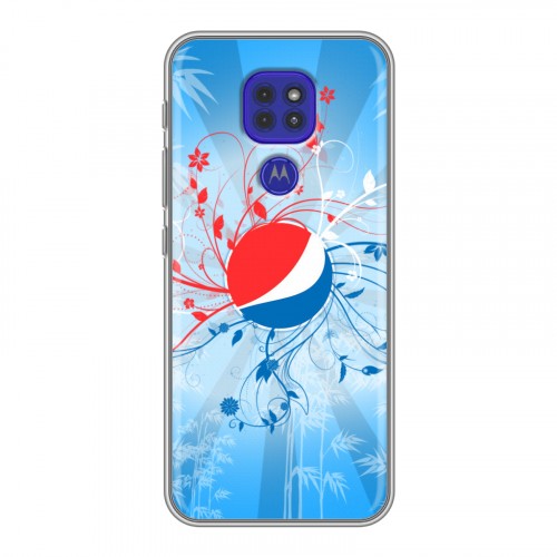 Дизайнерский силиконовый чехол для Motorola Moto G9 Play Pepsi