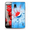 Дизайнерский пластиковый чехол для LG Optimus G Pepsi