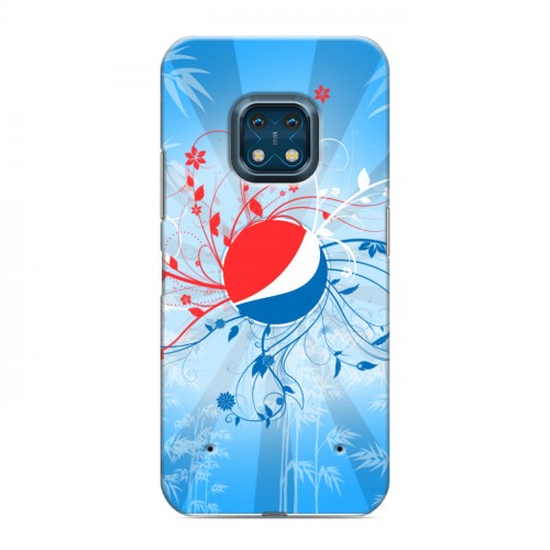 Дизайнерский силиконовый с усиленными углами чехол для Nokia XR20 Pepsi