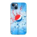 Дизайнерский силиконовый чехол для Iphone 13 Pepsi