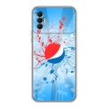 Дизайнерский силиконовый чехол для Tecno Spark 8P Pepsi