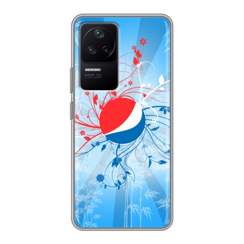 Дизайнерский силиконовый чехол для Xiaomi Poco F4 Pepsi