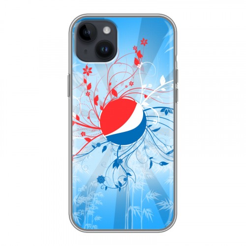 Дизайнерский пластиковый чехол для Iphone 14 Plus Pepsi