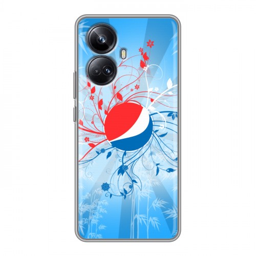 Дизайнерский силиконовый чехол для Realme 10 Pro Plus Pepsi