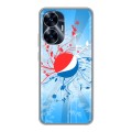 Дизайнерский силиконовый с усиленными углами чехол для Realme C55 Pepsi