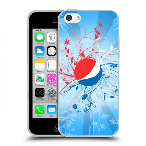 Дизайнерский пластиковый чехол для Iphone 5c Pepsi