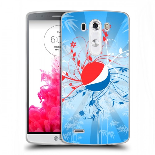 Дизайнерский пластиковый чехол для LG G3 (Dual-LTE) Pepsi