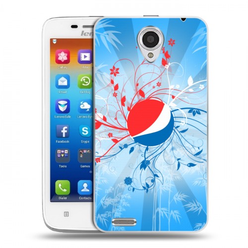 Дизайнерский пластиковый чехол для Lenovo S650 Ideaphone Pepsi