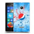 Дизайнерский пластиковый чехол для Microsoft Lumia 435 Pepsi