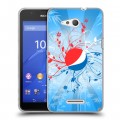 Дизайнерский пластиковый чехол для Sony Xperia E4g Pepsi