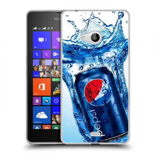 Дизайнерский пластиковый чехол для Microsoft Lumia 540 Pepsi