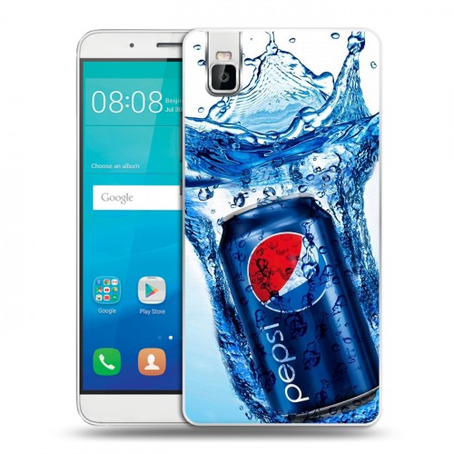 Дизайнерский пластиковый чехол для Huawei ShotX Pepsi