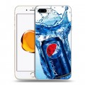 Дизайнерский пластиковый чехол для Iphone 7 Plus / 8 Plus Pepsi