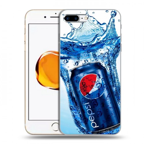 Дизайнерский пластиковый чехол для Iphone 7 Plus / 8 Plus Pepsi