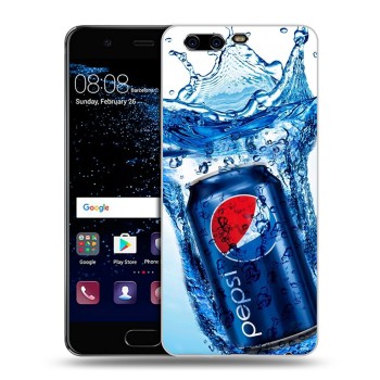 Дизайнерский силиконовый чехол для Huawei P10 Plus Pepsi (на заказ)