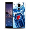 Дизайнерский пластиковый чехол для Nokia 7 Plus Pepsi