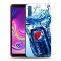 Дизайнерский силиконовый с усиленными углами чехол для Samsung Galaxy A7 (2018) Pepsi