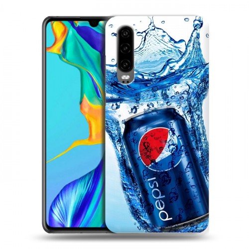 Дизайнерский пластиковый чехол для Huawei P30 Pepsi