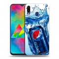 Дизайнерский силиконовый чехол для Samsung Galaxy M20 Pepsi