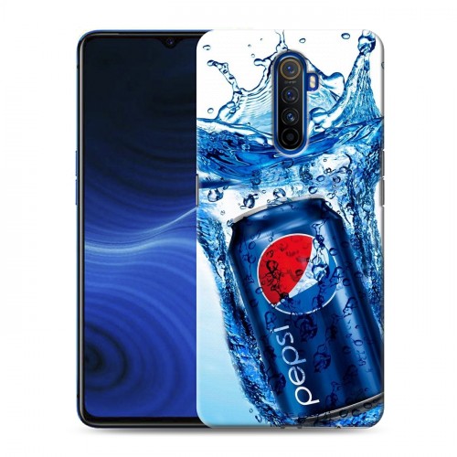 Дизайнерский силиконовый с усиленными углами чехол для Realme X2 Pro Pepsi