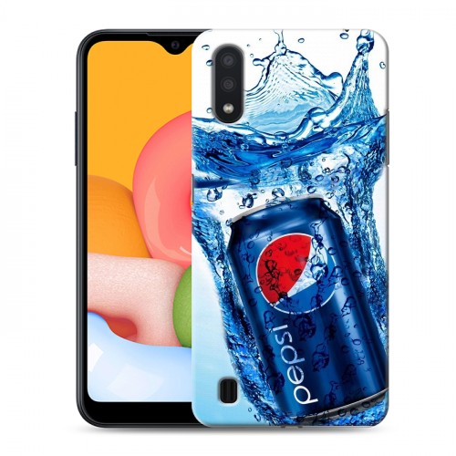 Дизайнерский силиконовый чехол для Samsung Galaxy M01 Pepsi