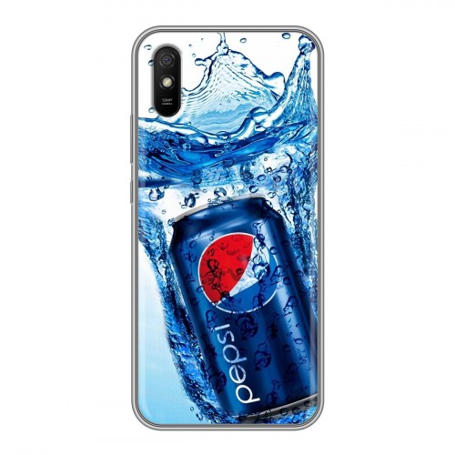 Дизайнерский силиконовый чехол для Xiaomi RedMi 9A Pepsi