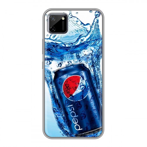 Дизайнерский силиконовый чехол для Realme C11 Pepsi